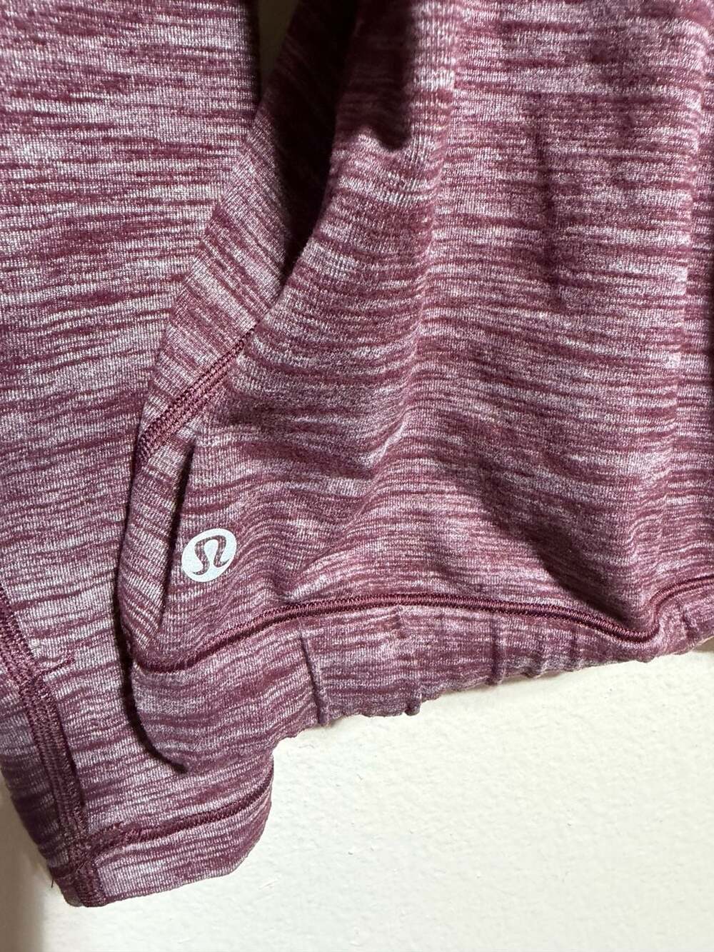 Lululemon Healthy Heart Pullover II Hoodie in Heathered Bordeaux Drama - Picture 3 of 3